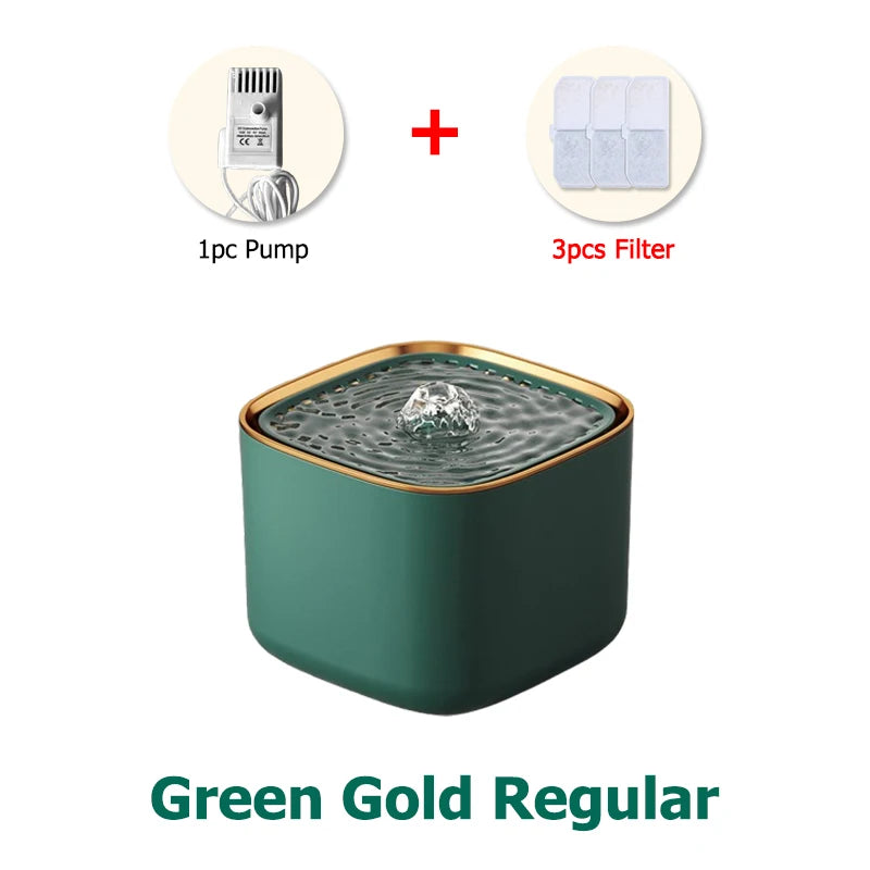 3L Automatic Pet Water Fountain with 3pcs Filter Chips Silent Drinking Dispenser for Cats & Dogs Replacement Filters for sale