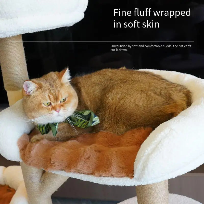 Customized Large Cat Tree Luxury Multi-Layer Cat Climbing Frame with Sisal Classic Style Pet Supplies