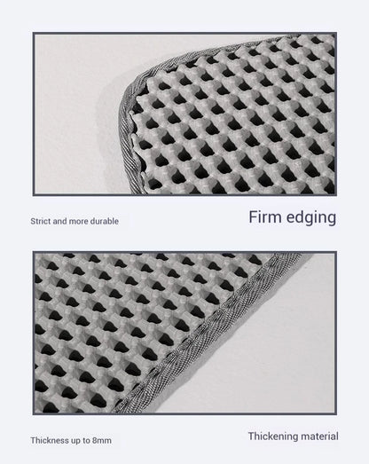 Large Cat Litter Mat Waterproof Double Layer Litter Trapping Clean Pad for Cat Litter Box Durable and Easy to Clean