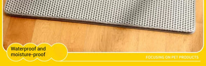 Large Cat Litter Mat Waterproof Double Layer Litter Trapping Clean Pad for Cat Litter Box Durable and Easy to Clean