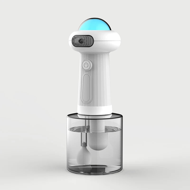 A UFO Flying Saucer Shape Cats And Dogs Bathing With Electric Foam Machine USB Rechargeable Automatic Soap Dispenser Foam Machin