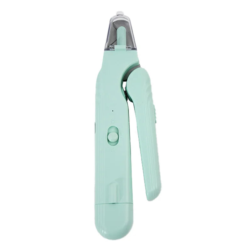2-in-1 pet nail clippers with LED light Stainless steel cat and dog nail clippers and grinder in one Silent nail grinder