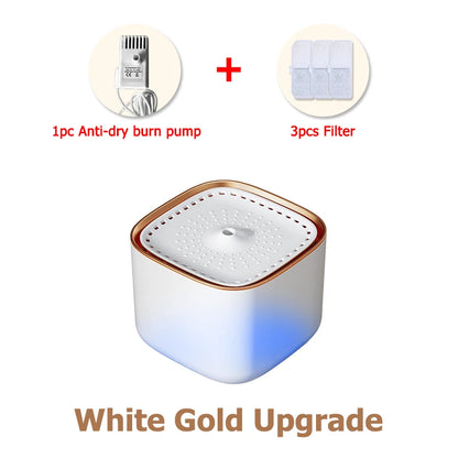 3L Automatic Pet Water Fountain with 3pcs Filter Chips Silent Drinking Dispenser for Cats & Dogs Replacement Filters for sale