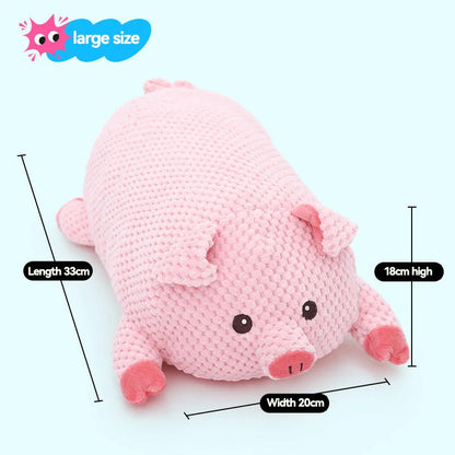 HOOPET Dog Cat Chew Toys Pig Puppy Squeaky Toy Interactive Dog Chew Toys Plush Stuffing Pet Accessories Dog Supplies