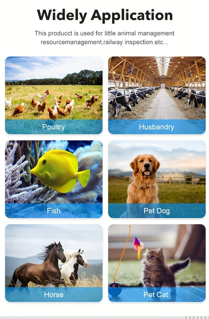 Bluetooth/USB Animal Tag Reader RFID Reader Ear Tag Reader Pet Chip Scanner Pet Microchip Reader for Dog Cat Cow Sheep