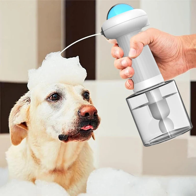 A UFO Flying Saucer Shape Cats And Dogs Bathing With Electric Foam Machine USB Rechargeable Automatic Soap Dispenser Foam Machin