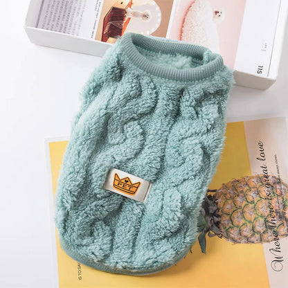 Soft Cozy Cat Clothes Autumn Winter Warm Fleece Sweatshirt for Small Dogs Puppy Kitten Jacket Coat Pet Sphynx Costume Sweater