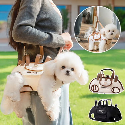 Dog Lift Harness Backpack for Small Dogs Sling Carrier with Handle Leash Pet Carrying Box Outdoor Walking Cats Carrying Supplies