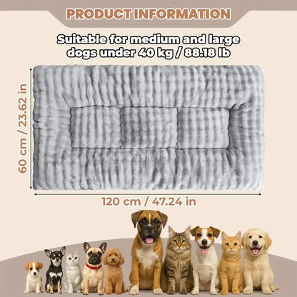 2025 New Large Thickened Pet Mat Dog Bed Soft Plush Grid Warm Cat Bed Suitable for Multi-Pet Family for Cats Dogs Rabbits Squirr