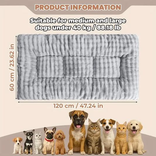 2025 New Large Thickened Pet Mat Dog Bed Soft Plush Grid Warm Cat Bed Suitable for Multi-Pet Family for Cats Dogs Rabbits Squirr
