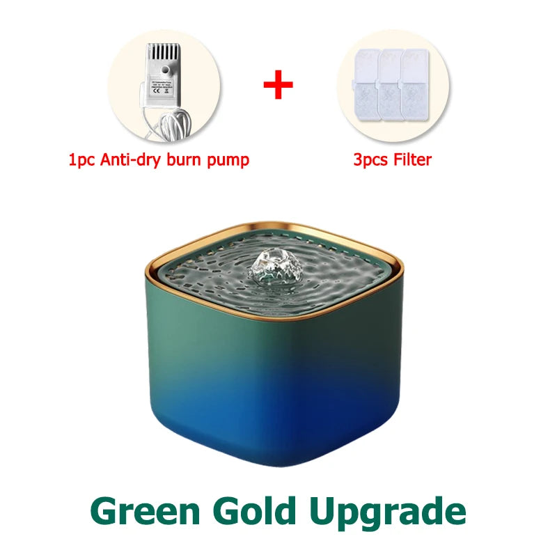 3L Automatic Pet Water Fountain with 3pcs Filter Chips Silent Drinking Dispenser for Cats & Dogs Replacement Filters for sale