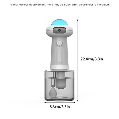 A UFO Flying Saucer Shape Cats And Dogs Bathing With Electric Foam Machine USB Rechargeable Automatic Soap Dispenser Foam Machin