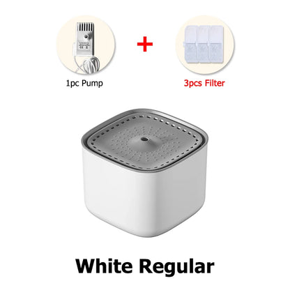 3L Automatic Pet Water Fountain with 3pcs Filter Chips Silent Drinking Dispenser for Cats & Dogs Replacement Filters for sale