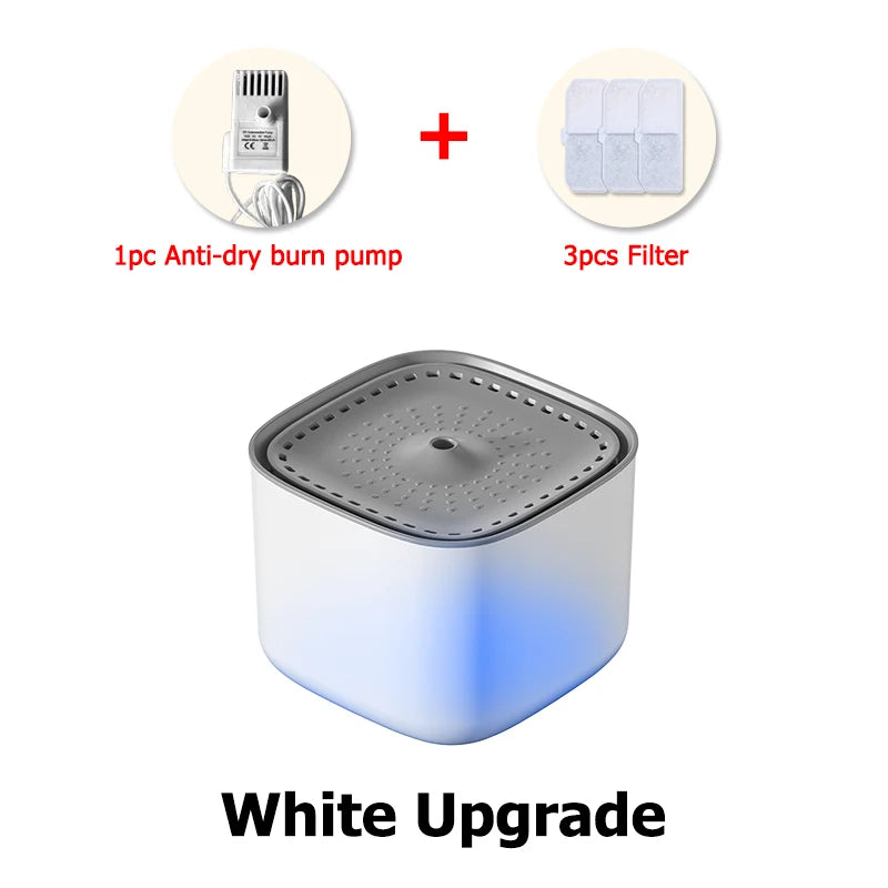 3L Automatic Pet Water Fountain with 3pcs Filter Chips Silent Drinking Dispenser for Cats & Dogs Replacement Filters for sale