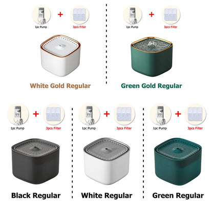 3L Automatic Pet Water Fountain with 3pcs Filter Chips Silent Drinking Dispenser for Cats & Dogs Replacement Filters for sale